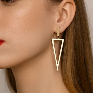 7 Charming Sisters Gold-Plated Geometric Drop‎ Earrings – NWT